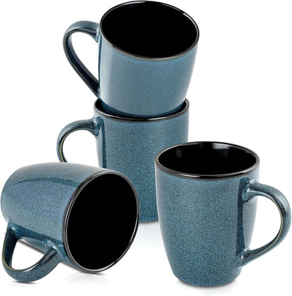 Ceramic Mugs 12oz,Large Ceramic Coffee Cups for Men, Women, Dad, Mom, Modern Coffee Mugs With