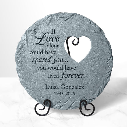 Let's Make Memories Personalized Memorial Stone - Sympathy Garden Marker - Durable