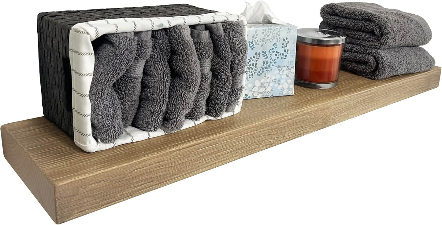 joelsantiques - 36 Inch Wooden Floating Shelves for Wall - 36x8x2 in - Made of Natural Wood - Heavy
