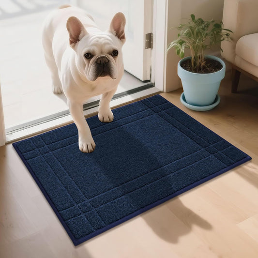 JSEI Entryway Rugs Doormat 20"x32", Non-Slip Dirt Trapper Door Mats Indoor, Washable Absorbent and