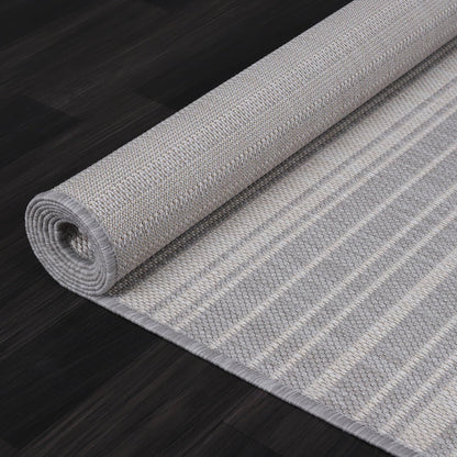 Stripe Outdoor Rug 9x12 Washable Outside Carpet for Indoor Patio Porch Waterproof Easy Cleaning Non