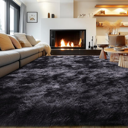 Rezutan Area Rugs 9x12 Living Room, Large Fluffy Rug for Bedroom, Soft Shag Shaggy Fuzzy Carpets