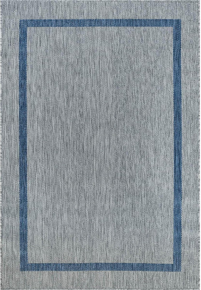 Bordered Outdoor Rug 6x9 Washable Outside Carpet for Indoor Patio Porch Waterproof Easy Cleaning