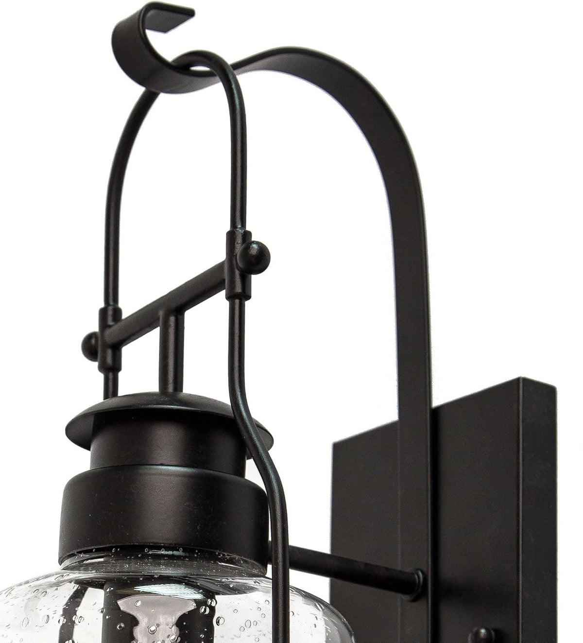 Muskoka Lifestyle Products Rustic Wall Light Lantern with Retro Industrial loft Lantern Look in