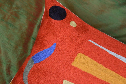 Lumbar Kandinsky Orange Abstract Pillow Cover Elements Modern Throw Pillowcase Chair Cushion