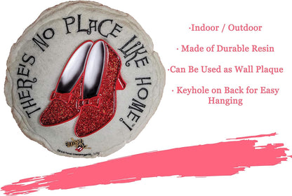 Spoontiques Ruby Slippers Stepping Stone - Wizard of Oz Decorative Garden Stone for Yard, Patio
