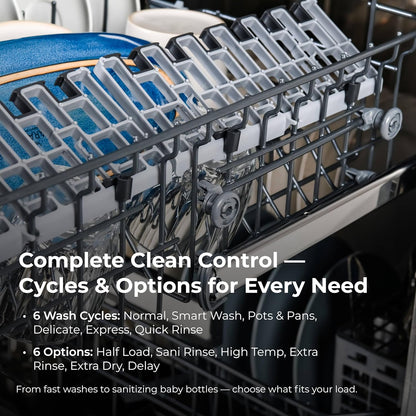 Kenmore 24" Built-in Stainless Steel Tub Dishwasher EasyFlex 3rd, SmartWash, UltraWash Plus