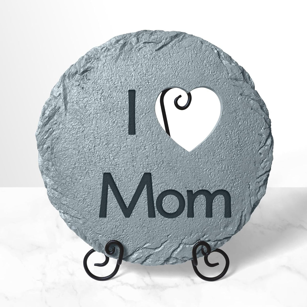 Let's Make Memories Personalized Garden Stone - Resin - Custom Garden Décor - Round Stone with