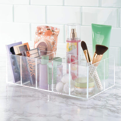 InterDesign Clarity Cosmetic Organizer for Vanity, Dresser or Bathroom Cabinet to Hold Makeup
