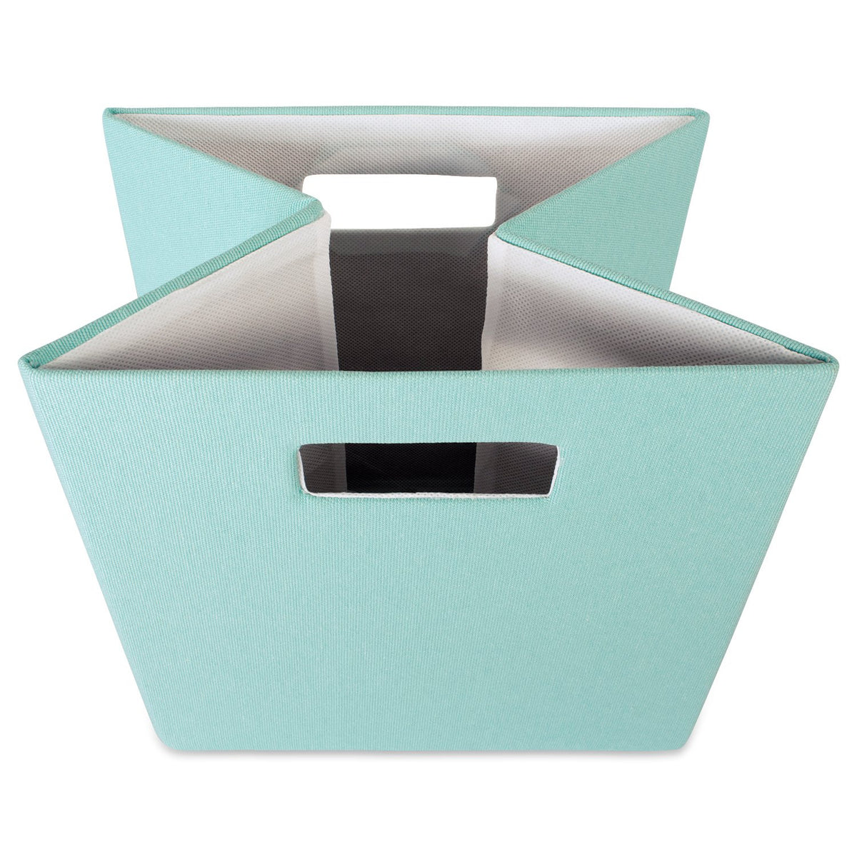 DII Fabric Storage Cube Organizer Bin 13x13x13 Foldable, Aqua