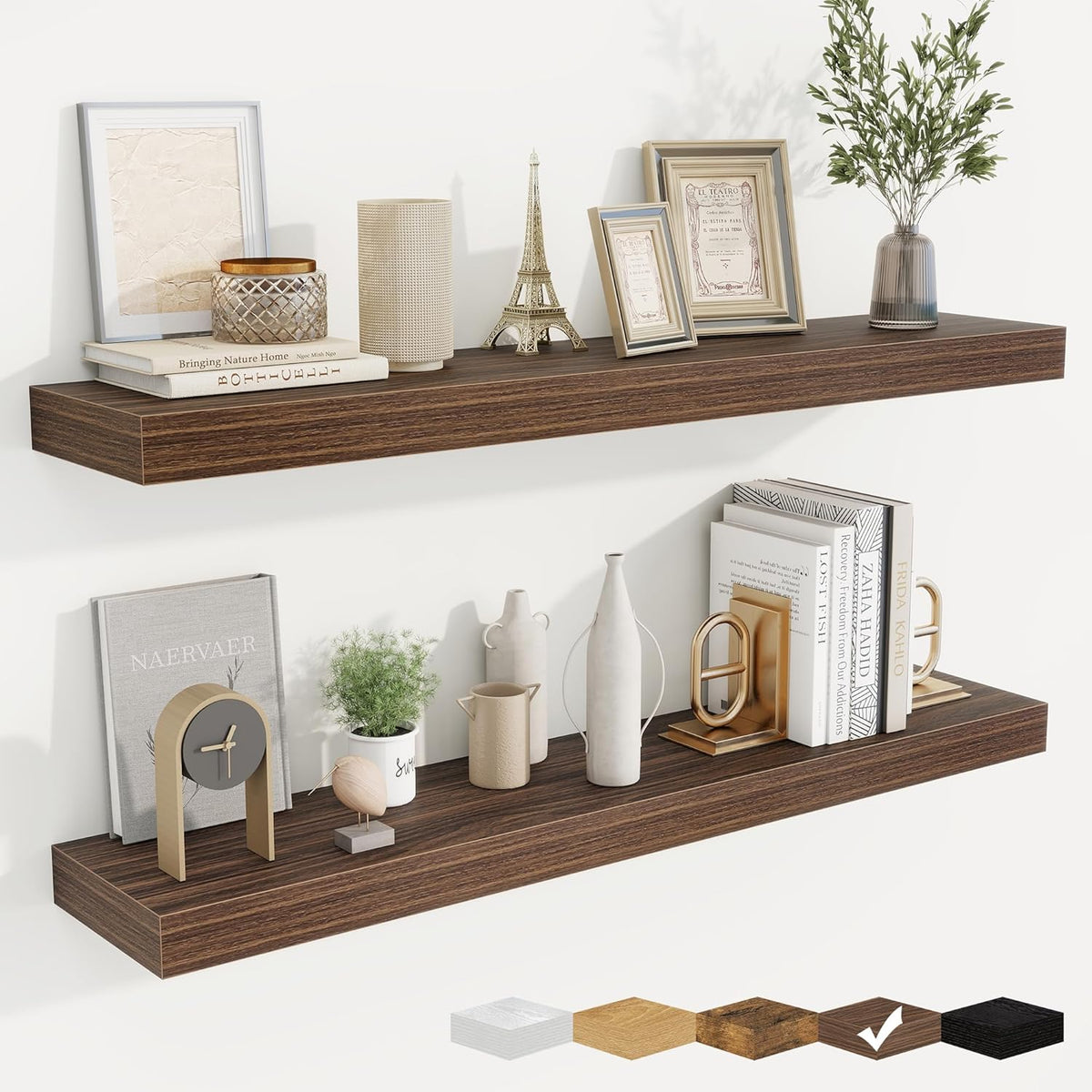 fuqing Floating Shelves for Wall, Bathroom Shelf Wall Mounted for Storage, Shelves with Invisible