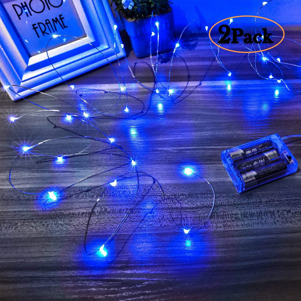 Led Fairy Lights Battery Operated, 1 Pack Mini Battery Powered Copper Wire Starry Fairy Lights for