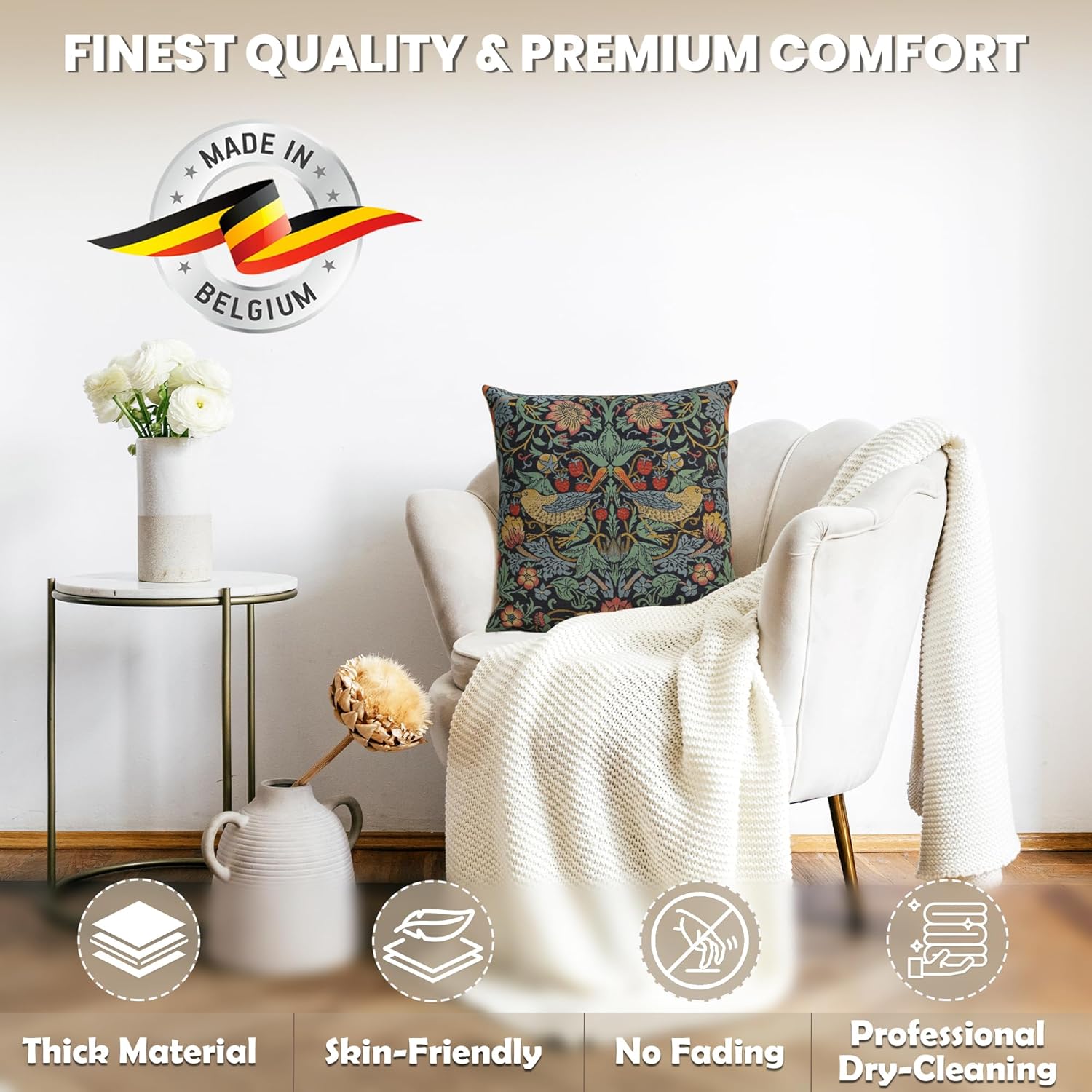 Charlotte Home Furnishings Throw Pillow Covers, Decorative Boho Pillow Covers for Couch, Living