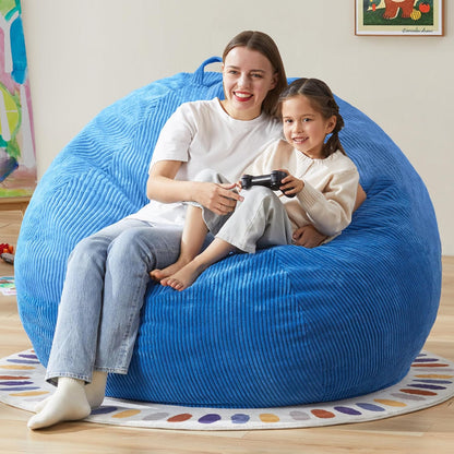 Hobestluk 4.5FT Bean Bag Chair Giant Bean Bag Chair with Filler Included Adult Bean Bag Chairs with