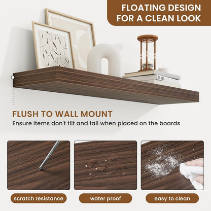 fuqing Floating Shelves for Wall, Bathroom Shelf Wall Mounted for Storage, Shelves with Invisible