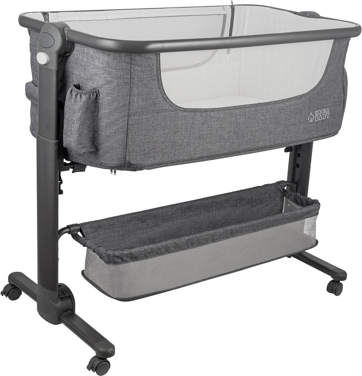 KoolerThings Baby Bassinet, Bedside Sleeper for Baby, Easy Folding Portable Crib with Storage