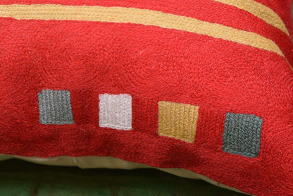 Kandinsky Abstract Pillow Cover - Red, 18x18, Modern, Abstract, Home Decor, Couch, Sofa, Bed
