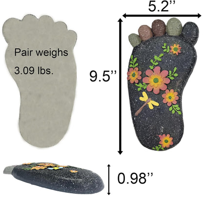 Stepping Stones Garden Decorative Stones for Patio, Deck, Garden or Sidewalk Home Decor Footprint