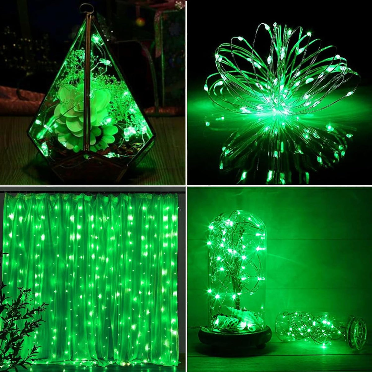 4 Pack 50 LED Fairy Lights Battery Operated with Timer, 16FT Waterproof Halloween Battery Lights