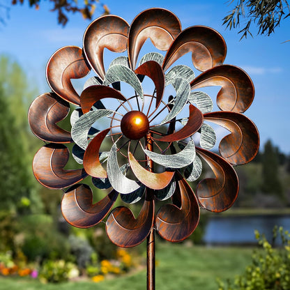 Wind Spinners for Yard and Garden Large, 84 Inch Wind Spinners Outdoor Metal, Wind Sculptures &