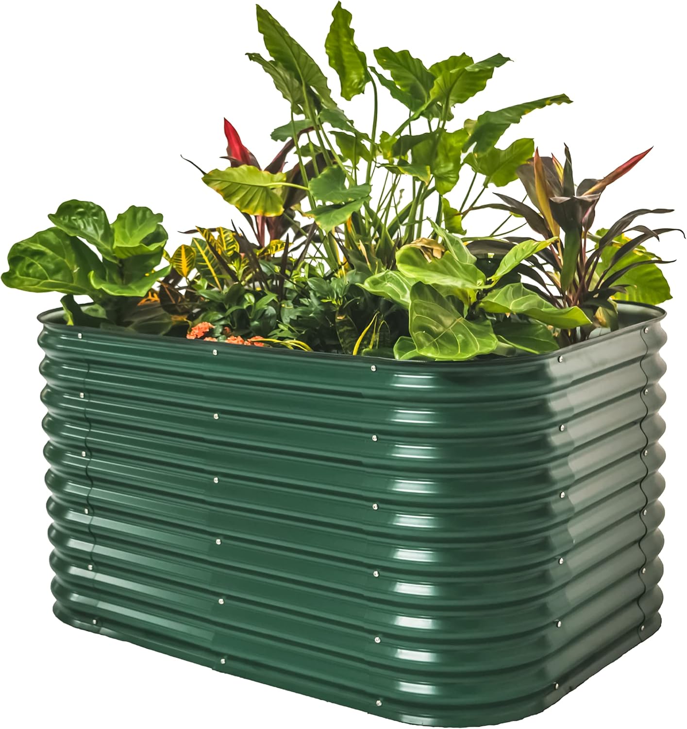 Vego garden 32" Extra Tall Raised Garden Bed Kits, 6 in 1 Modular Raised Planter Box for Vegetables