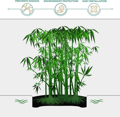 DeepRoot Water Barrier, Versatile Bamboo Barrier, Easy-to-Install Garden Barrier for Landscaping
