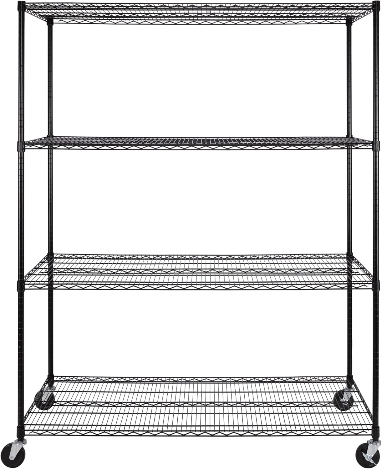 Seville Classics UltraDurable Heavy Duty NSF Solid Steel Wire Rack Storage Unit, Organizer for