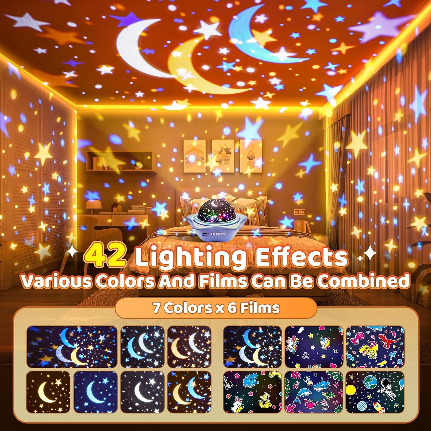 Night Light for Kids Night Light Projector, Baby Night Lights for Bedroom, Star Projector Galaxy