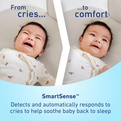 Graco SmartSense Soothing Baby Bassinet – Smart Newborn Bassinet Detects and Automatically Responds