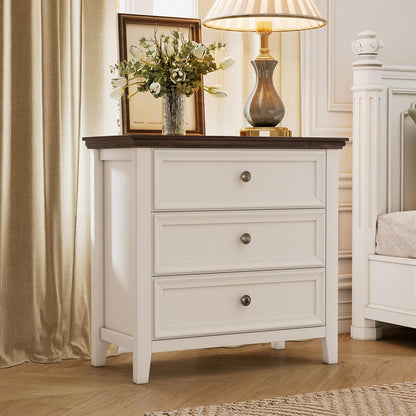 BLANKSPACE Dresser for Bedroom, 3 Drawer Dresser, Modern 3 Chest of Drawers, Farmhouse Storage