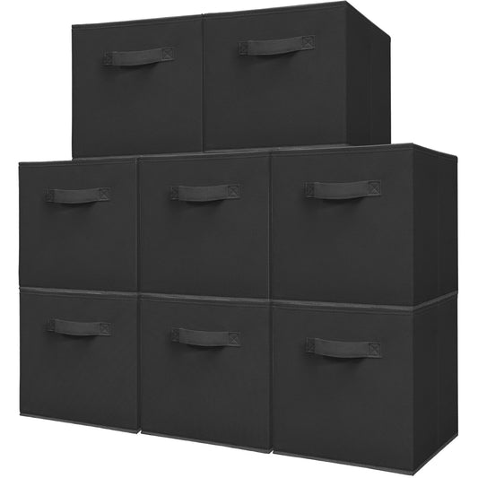 STORAGEIDEAS 11" Fabric Storage Bins, Foldable Storage Cubes, Heavy Duty Cube Organizer for Home