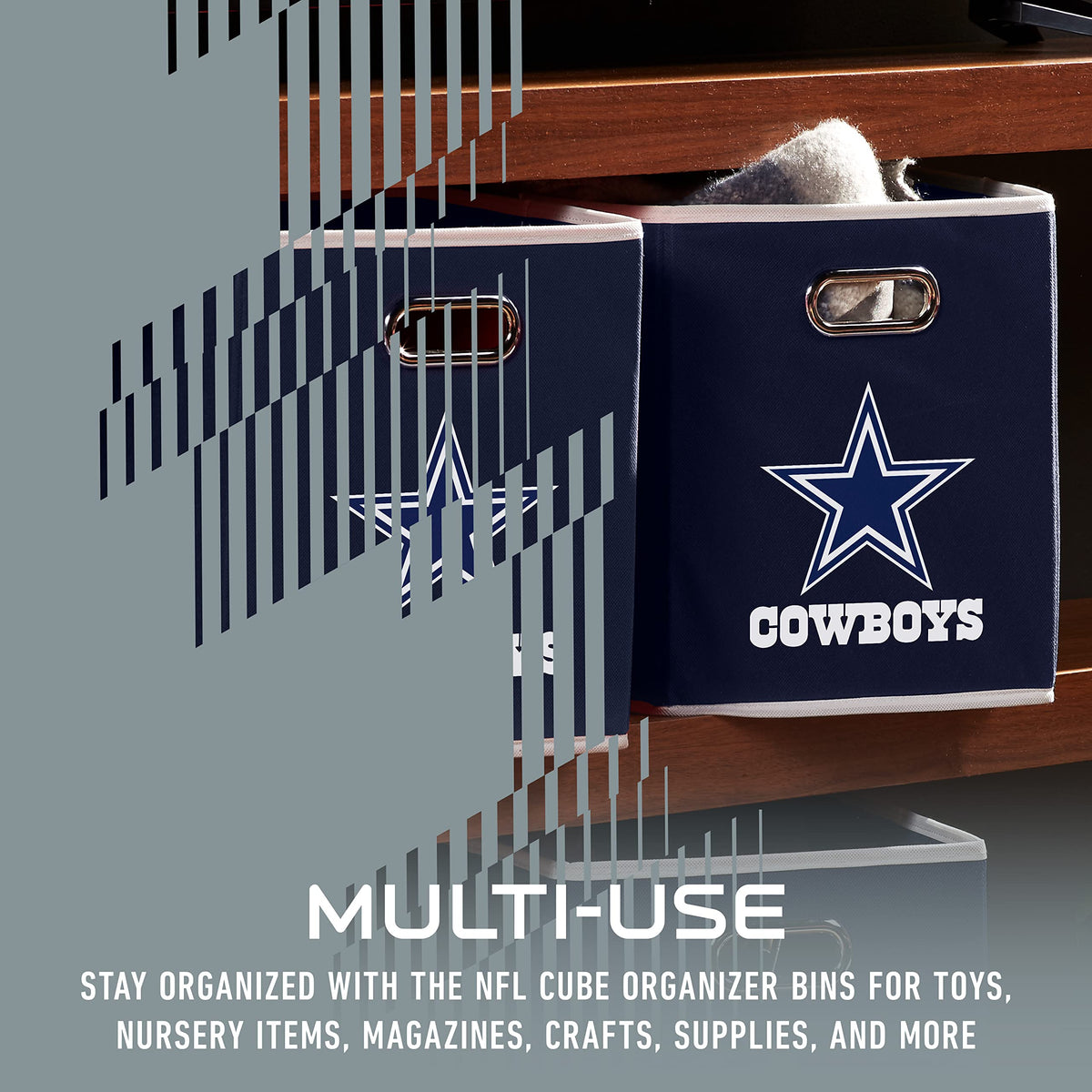 Franklin Sports NFL Dallas Cowboys Collapsible Storage Bin