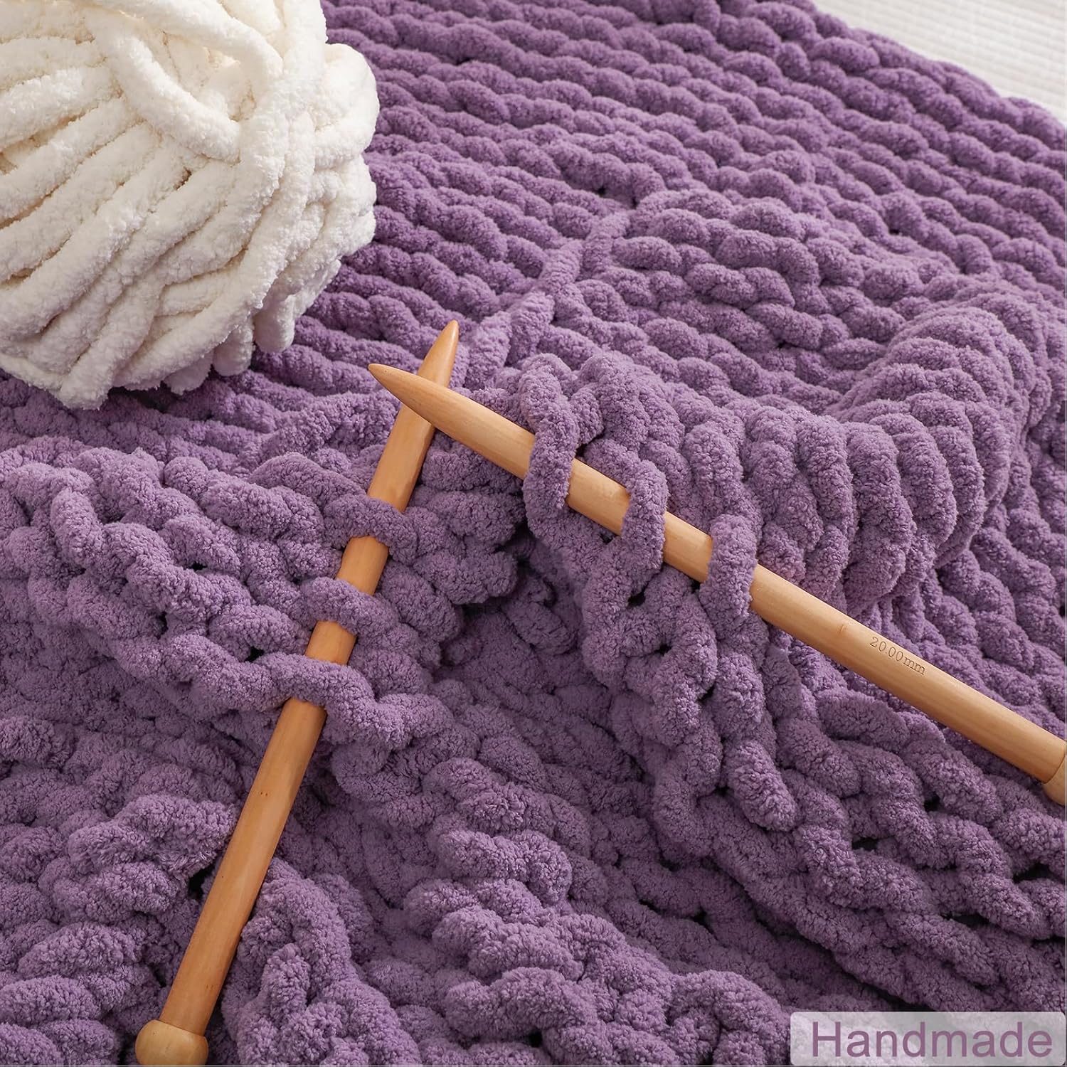 WESHIONGOO Chunky Knit Blanket Throw Knitted Throw Blankets for Couch Bed Fluffy Soft Blanket with