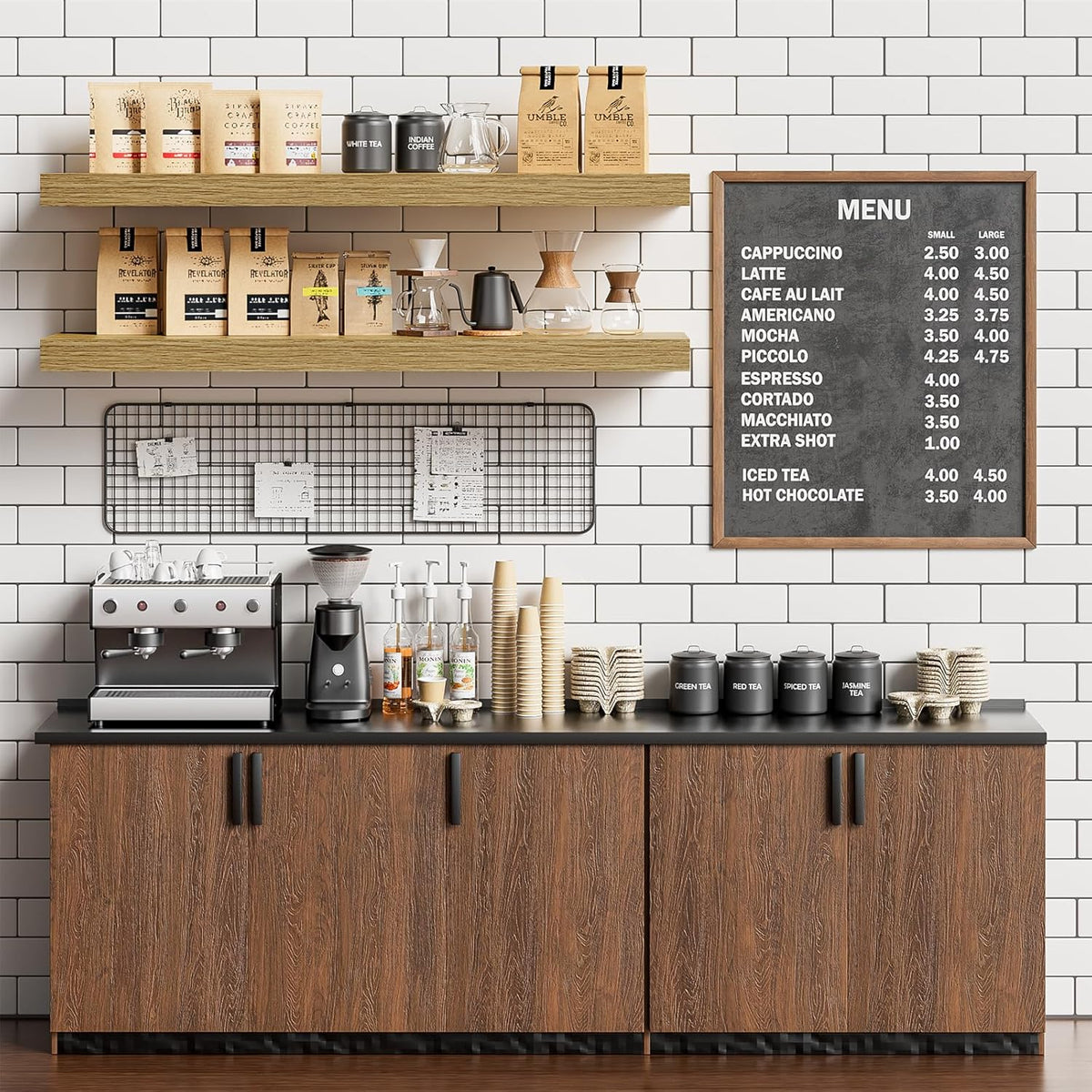 Heimlove Floating Shelves for Wall 36 Inches Long,9.3" Deep Oak Floating Shelf Set of 2,Wall