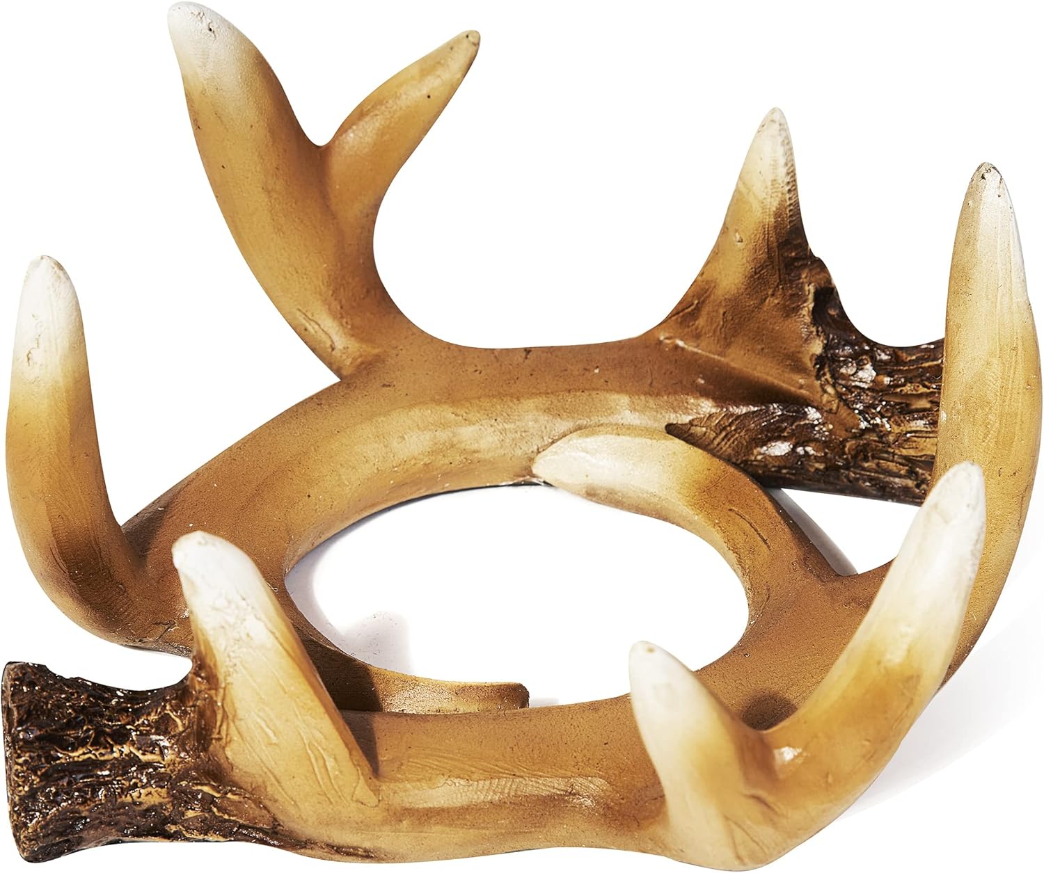 Deer Antlers Coaster Set of 6 – Handcrafted Deer Antler Decor and Man Cave Gifts for Men - 6 Full
