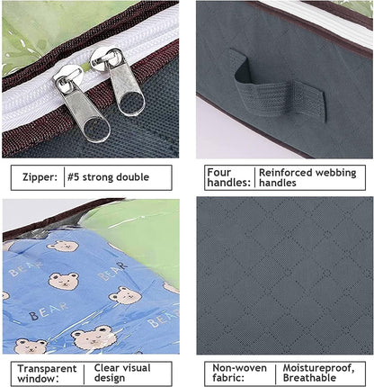 90L Under Bed Storage Containers, Underbed Toy Organizers and Clothing Storage Bags, Closet Storage