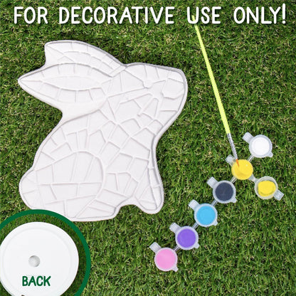 Creative Roots Paint Your Own Bunny Garden Stone, Craft Kits, Stepping Stones Kit for Kids