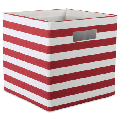 DII Polyester Cube Storage Collection Collapsible Hard Sided Bin, 13x13x13, Rust