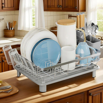 MOUKABAL Dish Drying Rack - Stainless Steel Dish Rack, Dish Racks for Kitchen Counter, Drying Rack