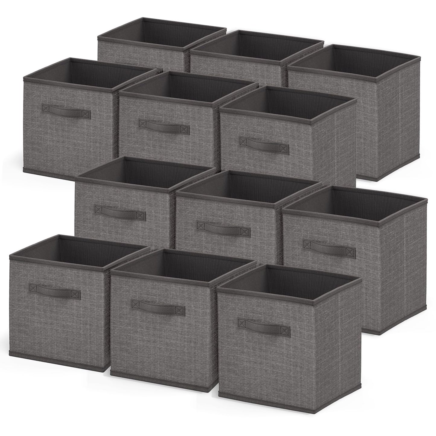 Nestl Cube Storage Bins, Foldable 12 Cube Storage Organizer Bins, Fabric Storage Cubes, Storage