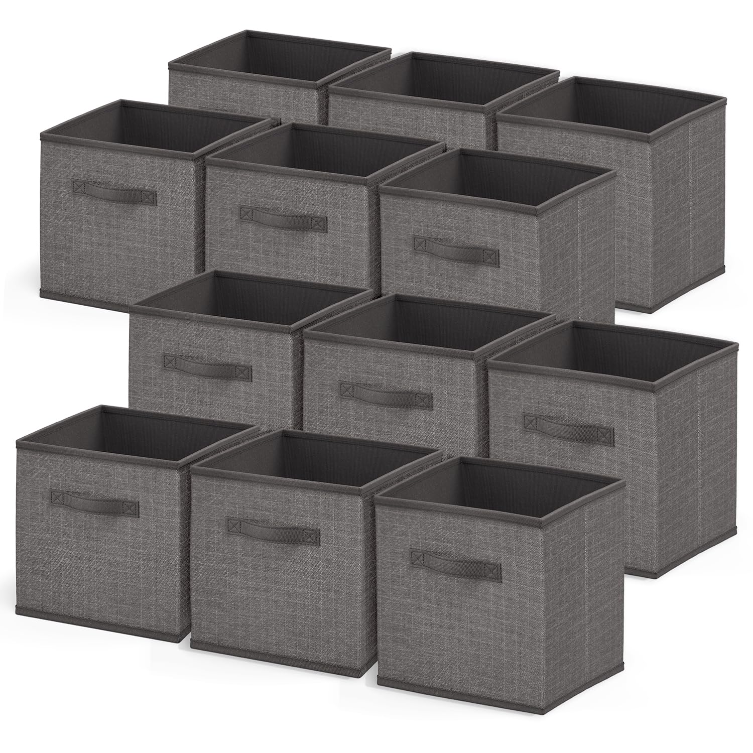 Nestl Cube Storage Bins, Foldable 12 Cube Storage Organizer Bins, Fabric Storage Cubes, Storage