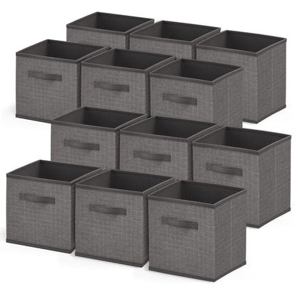 Nestl Cube Storage Bins, Foldable 12 Cube Storage Organizer Bins, Fabric Storage Cubes, Storage