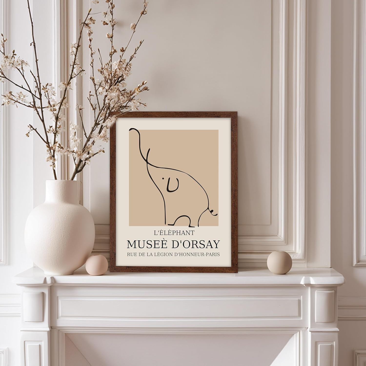 Poster Master Vintage Poster - Retro Minimalist Print - Gift for Artist, Housewarming - Elephant