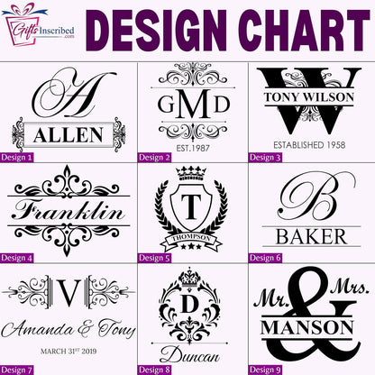Gifts Inscribed Custom Whiskey Decanter Bottle (750 ml) - Personalized Glass Liquor Decanter Set