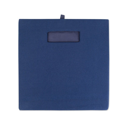 DII Fabric Storage Cube Organizer Bin 11x11x11 Foldable, Nautical Blue