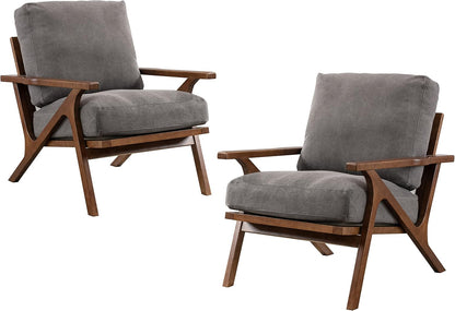 chairus Mid Century Accent Armchairs Modern Upholstered Lounge Chair Compfy Leisure Arm Chair for