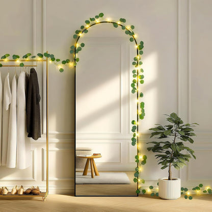 JMEXSUSS 33 FT 100 LED Eucalyptus Vine Fairy Lights, Vines with Lights Battery Operated with