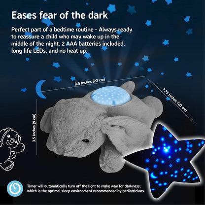 Cloud B Dream Buddies Benny The Bunny - The Soothing Mini Baby Night Light Kids Love | Star