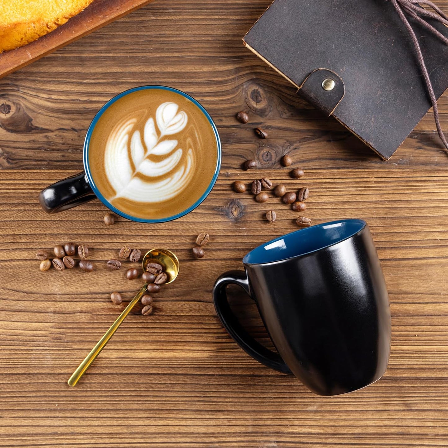 GBHOME 16oz Coffee Mugs Set of 6, Large Ceramic Coffee Mugs for Man, Woman, Dad, Mom, Modern Coffee