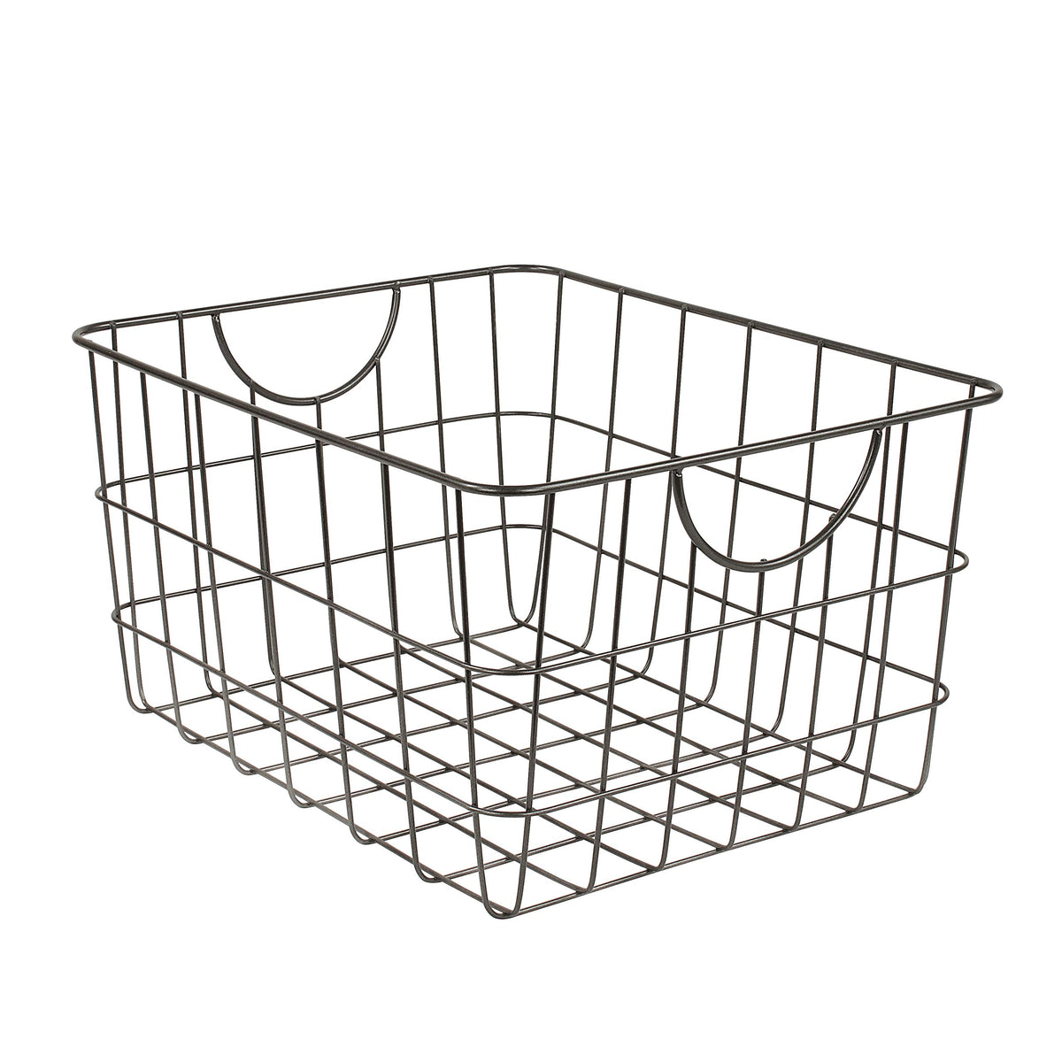 Spectrum Utility Steel Wire Storage Basket for Kitchen Pantry Organization & Closet Shelves with